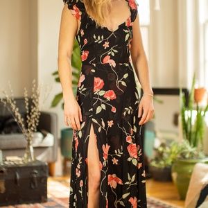 Reformation long floral dress
